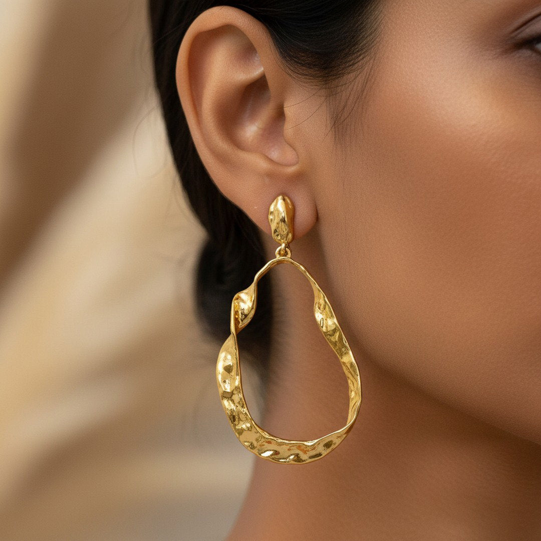 Molten Muse Drop Earrings
