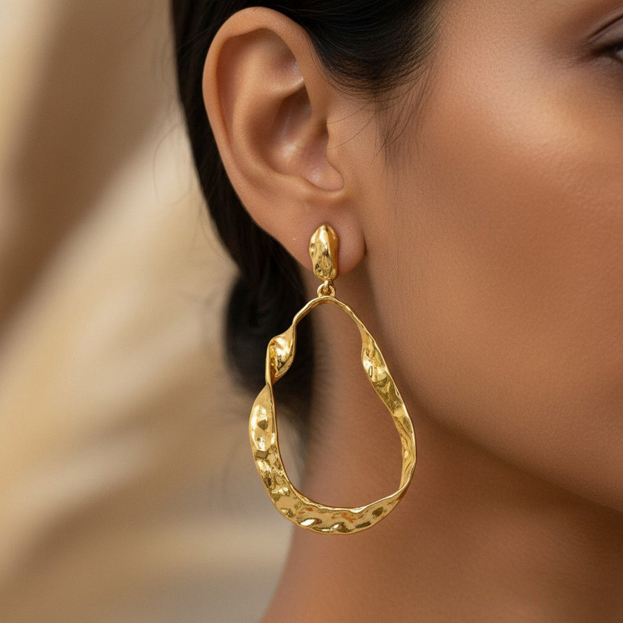 Molten Muse Drop Earrings