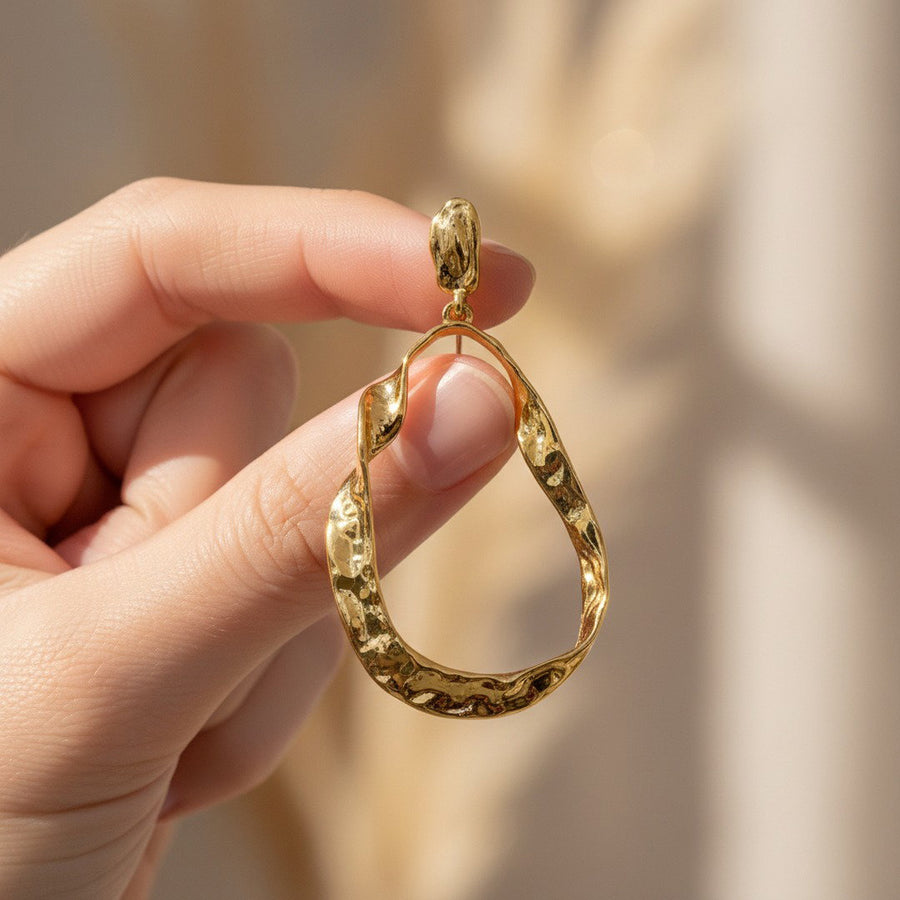 Molten Muse Drop Earrings