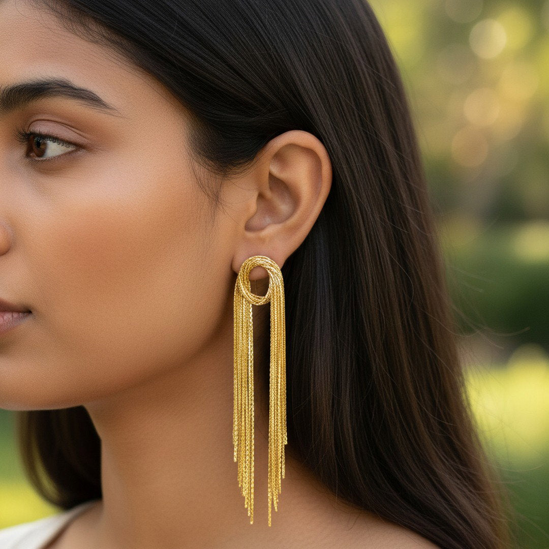 Golden Hour Fringe Earrings