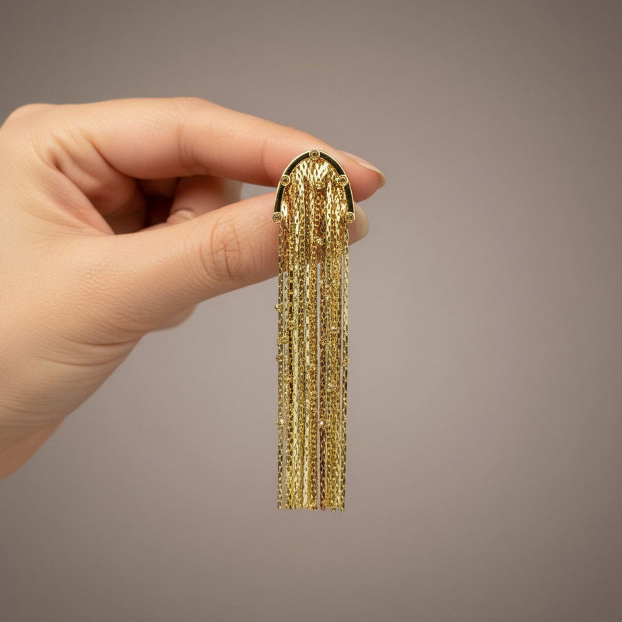 Afterglow Chain Fringe Earrings